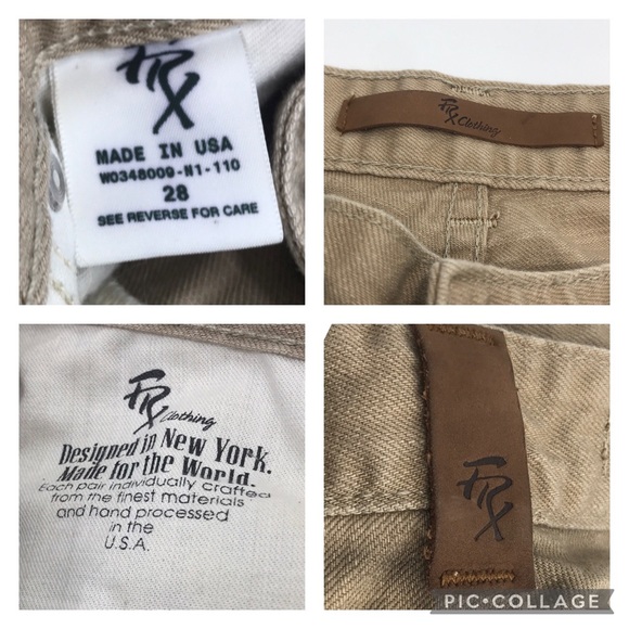 FRX Tan & Smoked Black Jeans - Picture 4 of 16